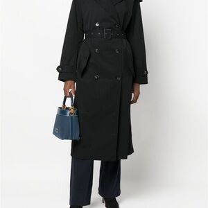 Tibi Classic Black Trench Coat
